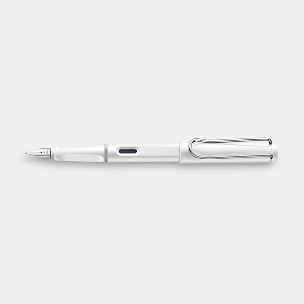 Stylo plume safari - blanc brillant