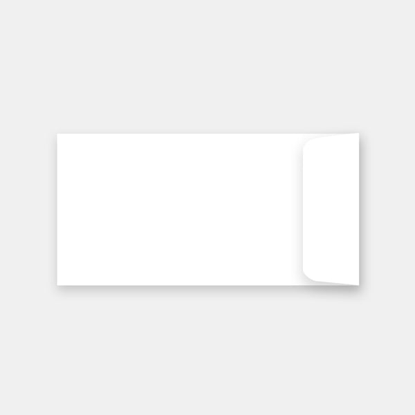Pouch 115x225 mm white vellum