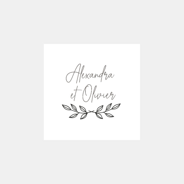 personalized stamp Country foliage