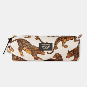 School pencil case - Leopard