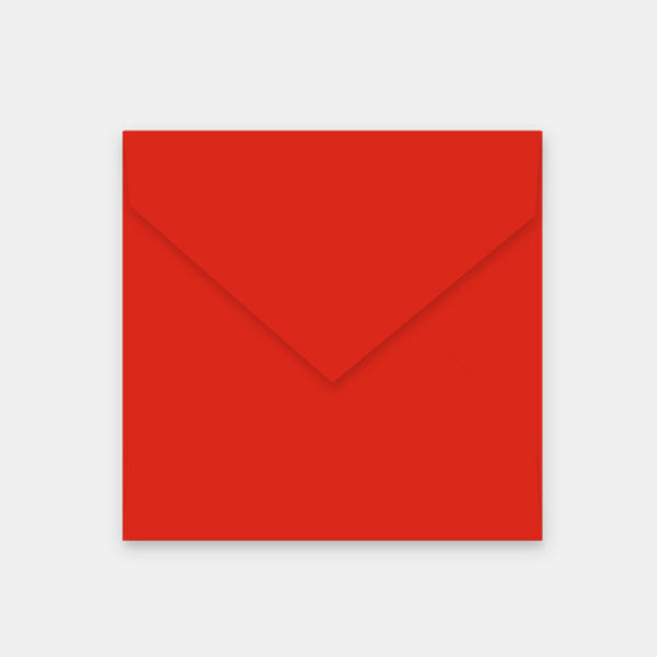 Envelope 165x165 mm red vellum