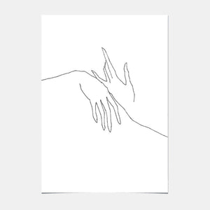 Art Poster - Hands Together - 03