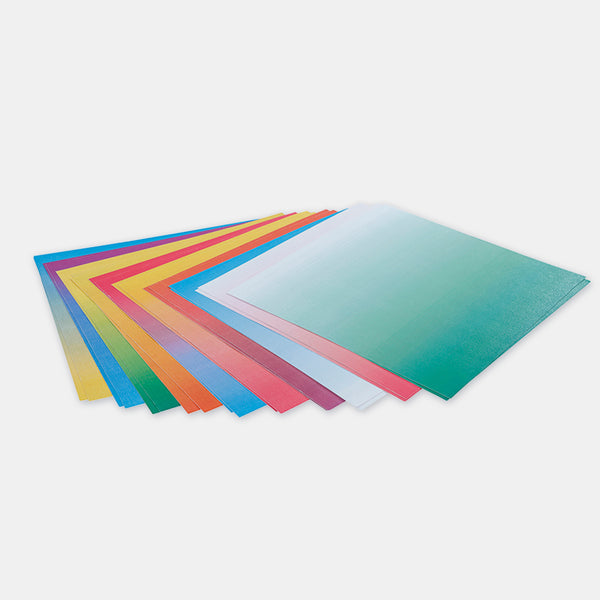 Papier origami 20x20 cm - Couleur dégradé couleur - 100 feuilles