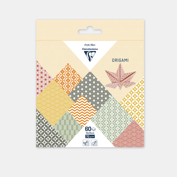 Papier origami 15x15 cm - Automne - 60 feuilles