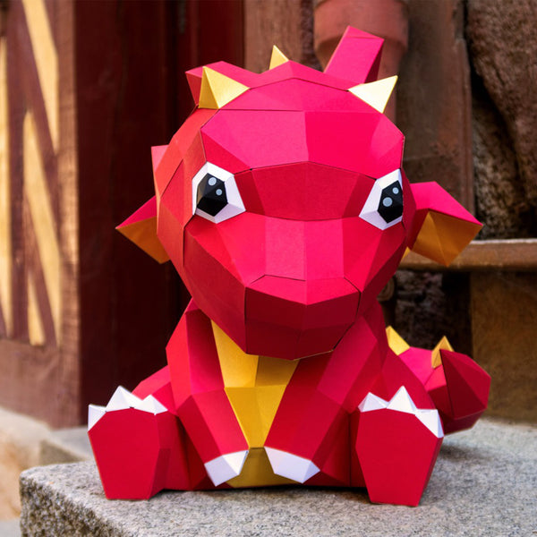 Little dragon paper trophy
