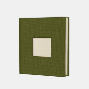 Photo album 30x30 olive canvas cream interior