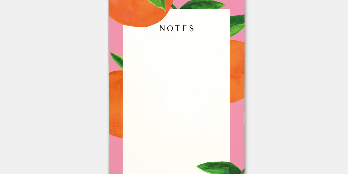 Bloc notes Oranges - Quartier libre – L'Art du Papier Paris