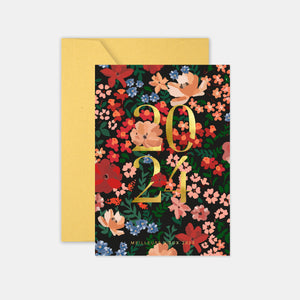 Flower greeting card