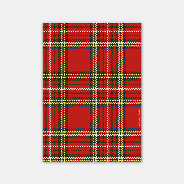 Carte de voeux personnalisée Tartan