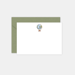Set de Cartes et Enveloppes  -  Mappemonde