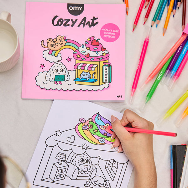 Cahier de coloriage - Cozy Art Kawaii