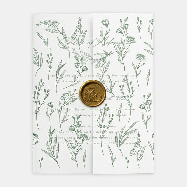 Feuillet de calque champêtre classique