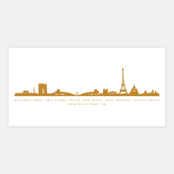 Carte de voeux Paris skyline