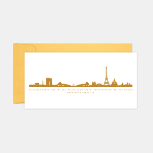 Carte de voeux Paris skyline