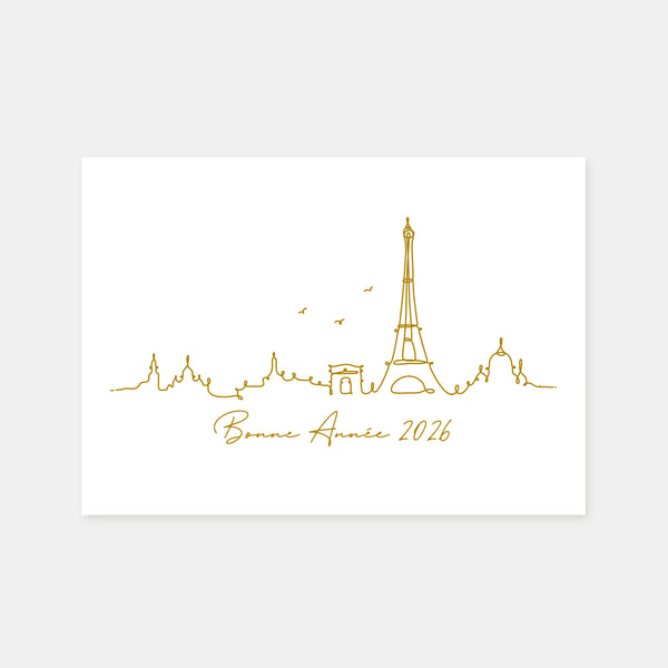 Carte de voeux Paris line