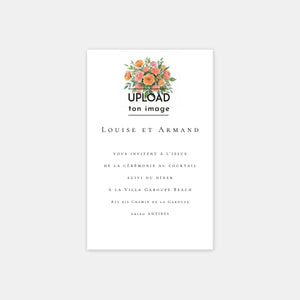 Hochzeitseinladungskarte im Aquarellstil