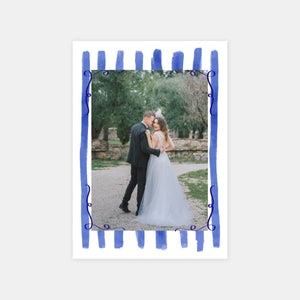 Carton remerciement mariage jolies lignes