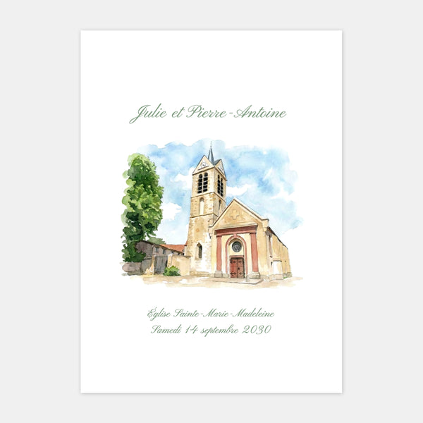 Cover for the Marriage Booklet at Sainte Marie-Madeleine Church