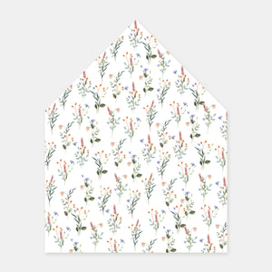Doublure enveloppe illustration champêtre - 50ex