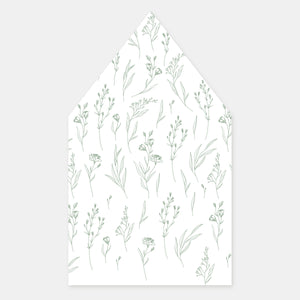 Doublure enveloppe carrée champêtre classique