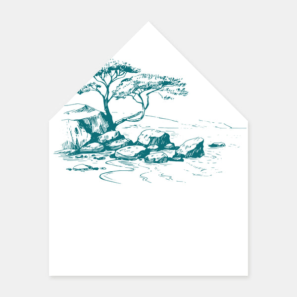 Doublure enveloppe gravure le sud