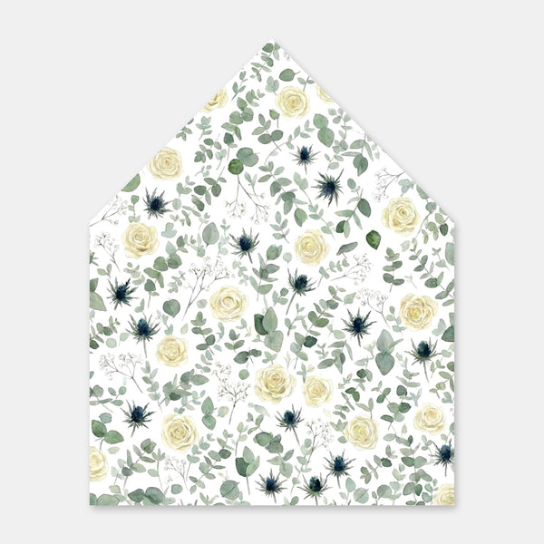 Doublure enveloppe végétale - eucalyptus