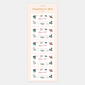 Santa Claus sticker labels - 10ex