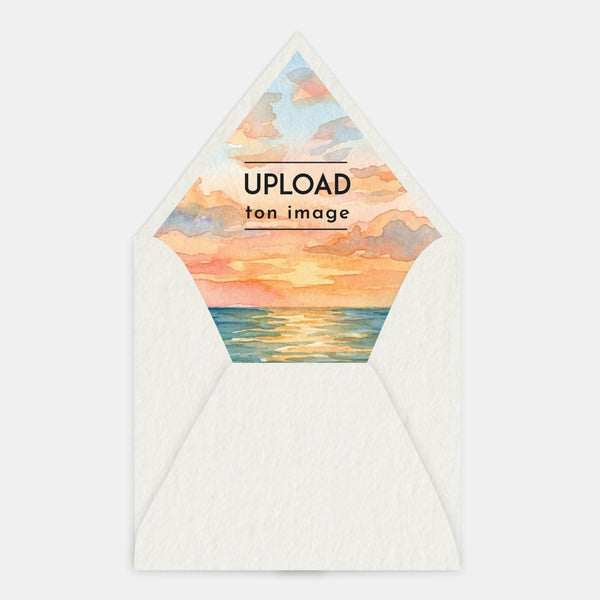 Doublure enveloppe mon paysage aquarelle