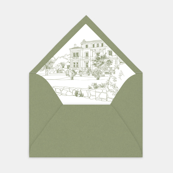 Schönes Futter für Hausbriefumschläge