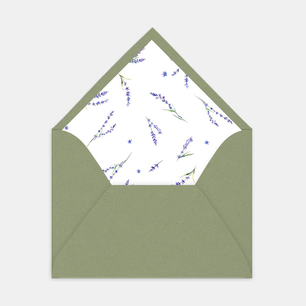 Doublure enveloppe brin de lavande