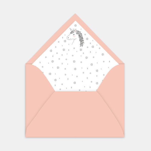 Doublures enveloppes licorne