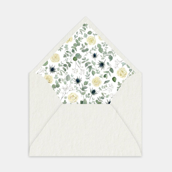 Doublure enveloppe végétale - eucalyptus