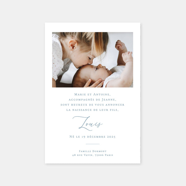 Toile de Jouy birth announcement - Testing Var