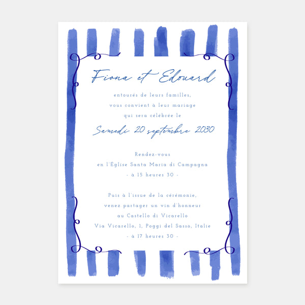 Faire-part de mariage jolies lignes