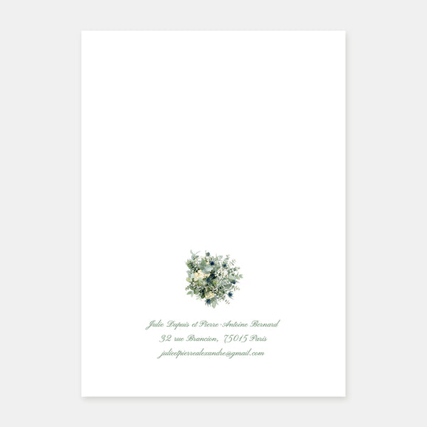 Hochzeitskarte Gutshof Quincampoix