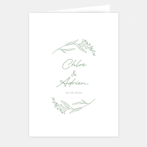 Faire-part de mariage champêtre classique