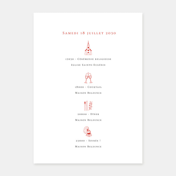 Wedding invitation in the Basque Country