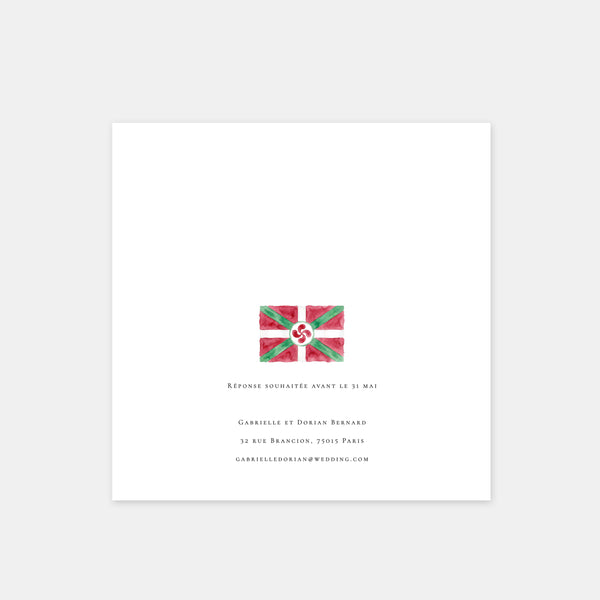 Faire-part de mariage au Pays Basque