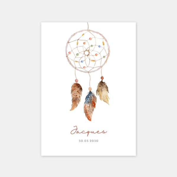 Faire-part de naissance dreamcatcher