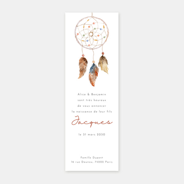 Faire-part de naissance Dreamcatcher