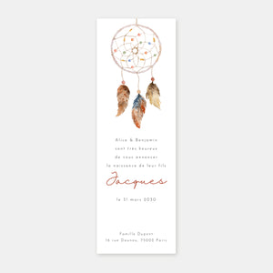Faire-part de naissance Dreamcatcher