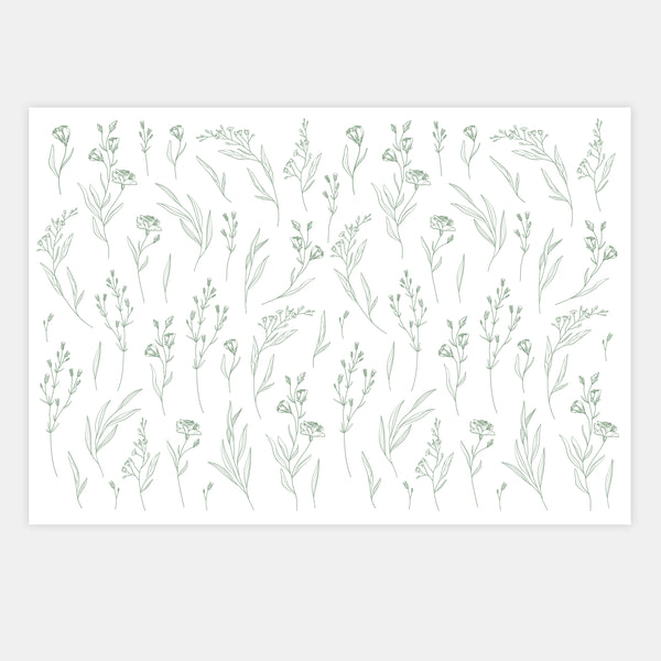 Feuillet de calque champêtre classique