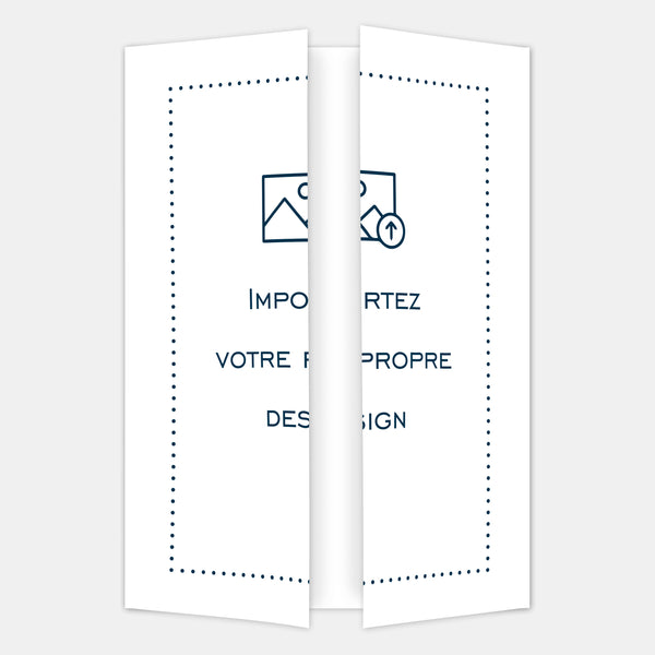 Carte portrait triptyque 180x260 mm à personnaliser