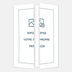 Carte portrait triptyque 180x260 mm à personnaliser