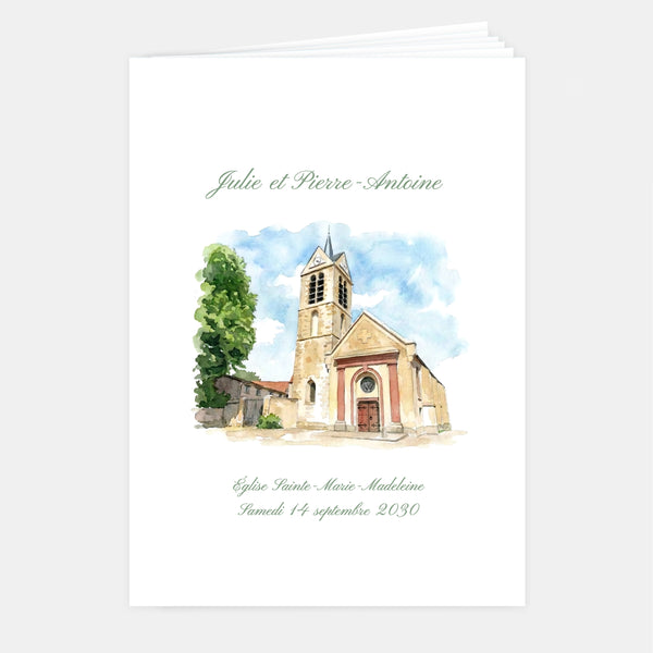 Wedding booklet at the estate - 8 pages + cover