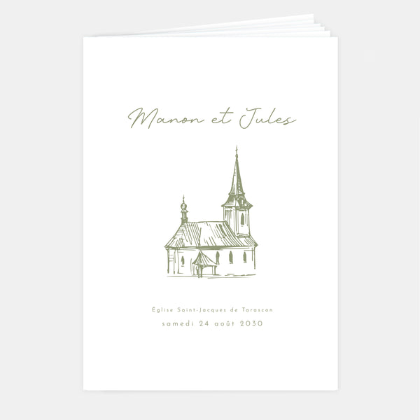 Livret de mariage belle demeure - 8 pages + couverture