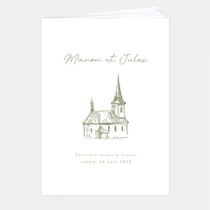 Beautiful Mansion Wedding Booklet - 8 pages + cover