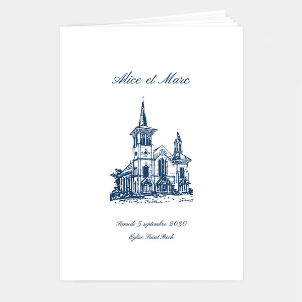 Classic Wedding Booklet - 8 pages + cover