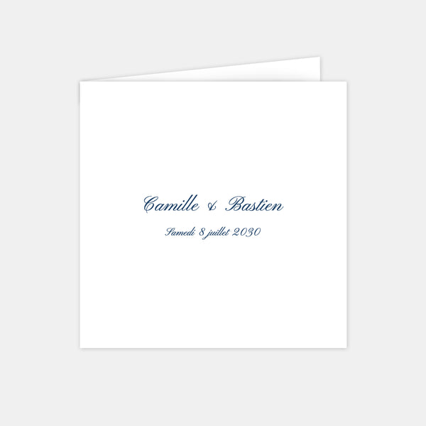 Faire-part de mariage classique prénoms