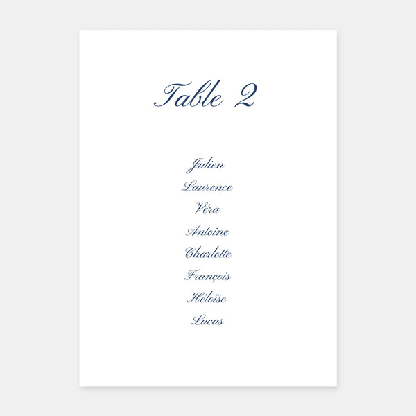 Plan de table de mariage classique - 5ex